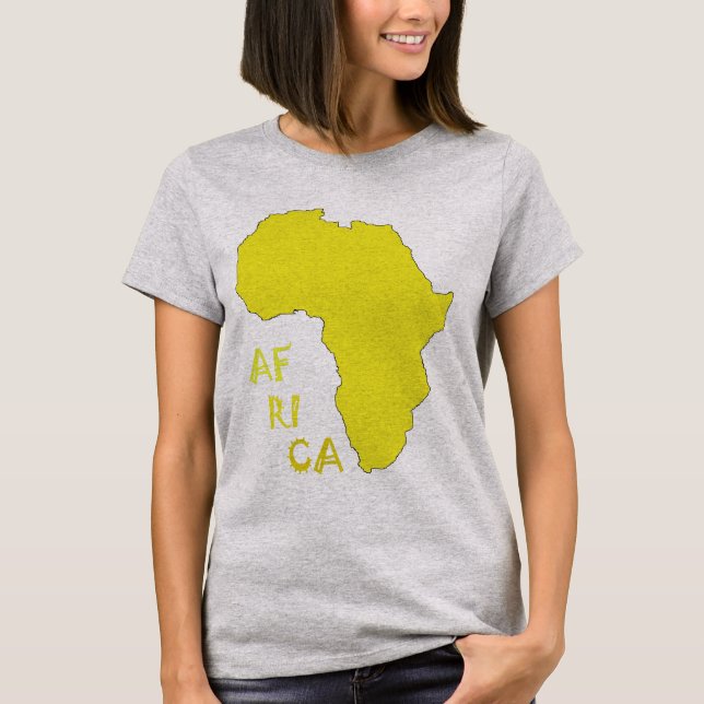 Africa Map Funky T-Shirt (Vorderseite)