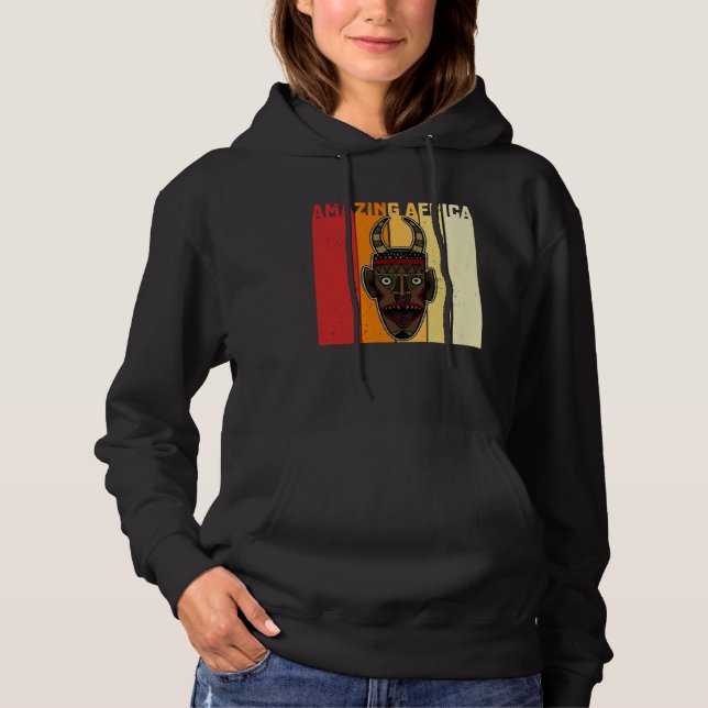 Africa Mask African Afro History Reggae Melanin  1 Hoodie (Vorderseite)