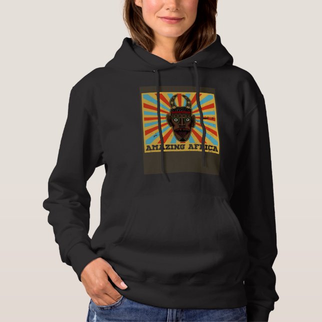 Africa Mask African Afro History Reggae Melanin  6 Hoodie (Vorderseite)