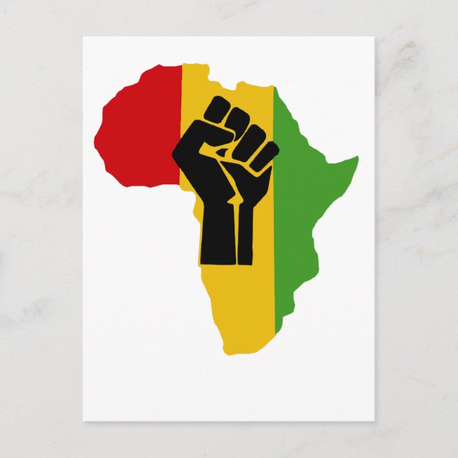 Africa Power - Reggae Postkarte (Vorderseite)
