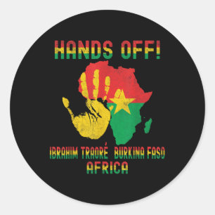 Africa Resistance Thomas Sankara Burkina Faso Ibra Runder Aufkleber