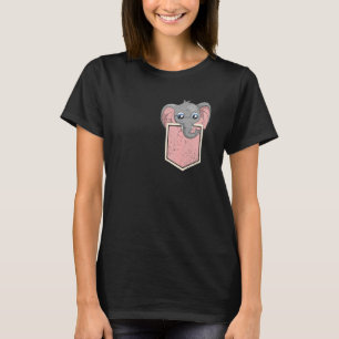 Africa Safari Animal Pocket Baby Elephant T-Shirt