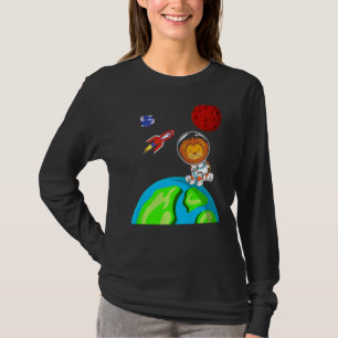 Africa Safari Animal Weltraumraketenastronaut T-Shirt