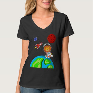 Africa Safari Animal Weltraumraketenastronaut T-Shirt