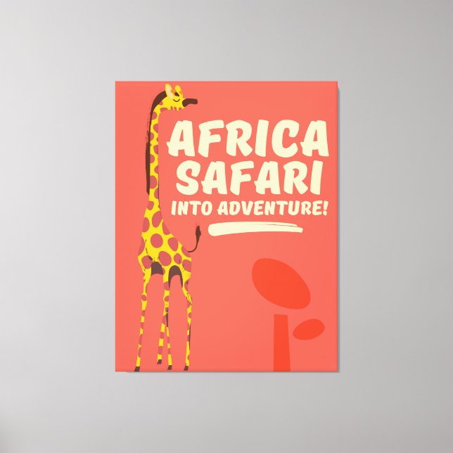 Africa Safari Into Adventure! Leinwanddruck (Vorderseite)