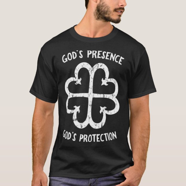 Africa Sankofa Adinkra Symbol Gott_s Präsenz, Gott T-Shirt (Vorderseite)
