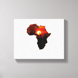 Africa T Shirt Map Africa T-Shirt South African Su Leinwanddruck