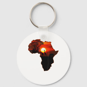 Africa T Shirt Map Africa T-Shirt South African Su Schlüsselanhänger