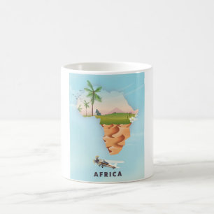 Africa Travel Poster Kaffeetasse
