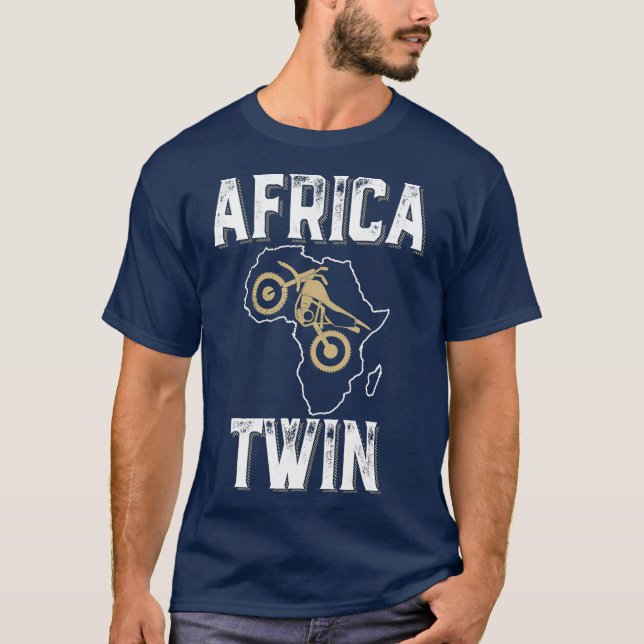 AFRICA TWIN  trail riding rally motorcycle T-Shirt (Vorderseite)