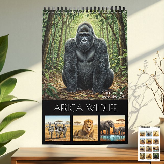 Africa Wildlife Calendar 2026 / African Animals Kalender (Africa Wildlife Calendar / African Animals)