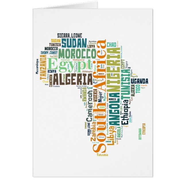 Africa Word Art (Vorne)