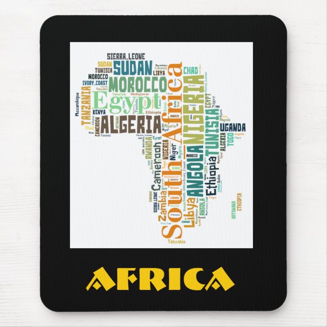 Africa Word, Art Mousepad (Vorne)