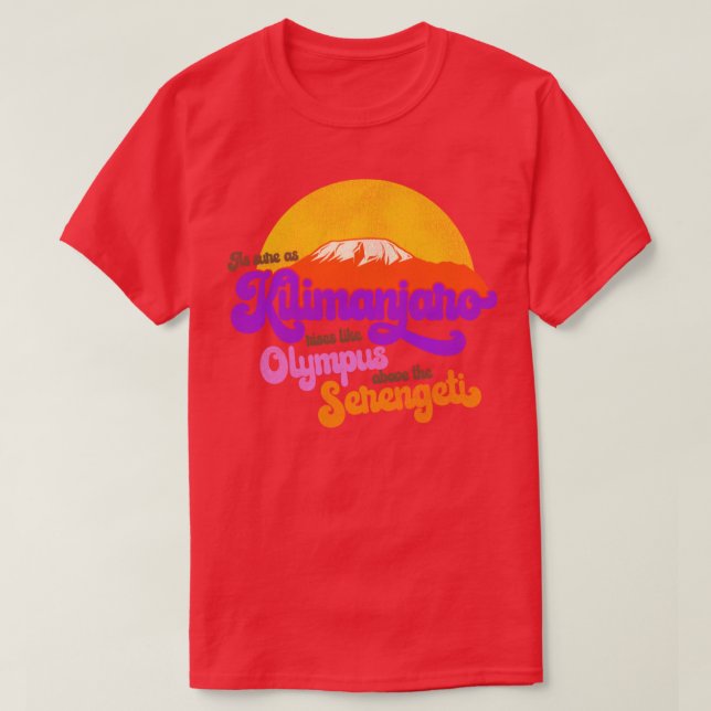 AFRICA zu Texten wie Kilimanjaro T-Shirt (Design vorne)