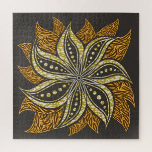 African Abstrakt Floral Batik Style