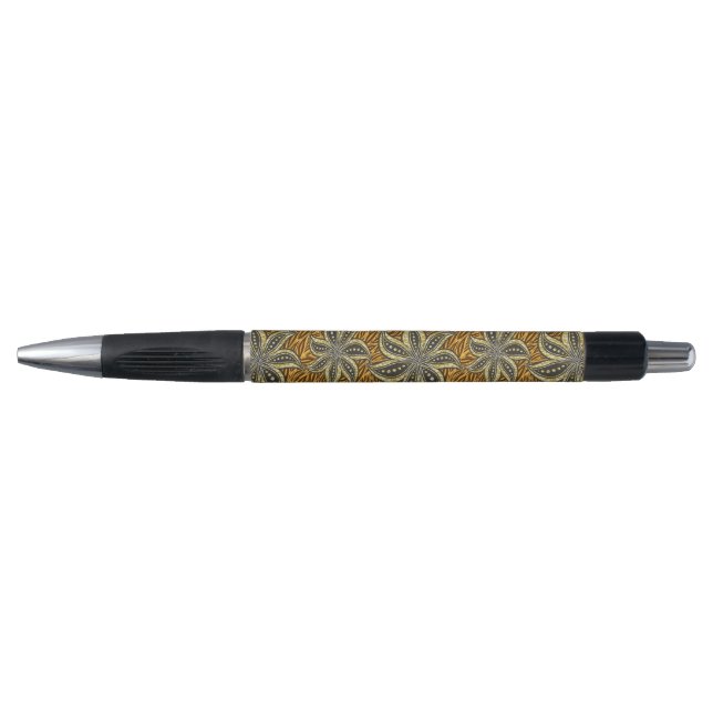 African Abstrakt Floral Batik Style Kugelschreiber (Vorderseite)