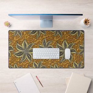 African Abstrakt Floral Batik Style Schreibtischunterlage