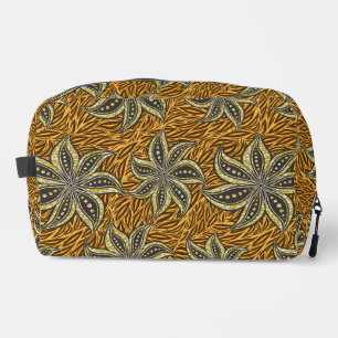 African Abstrakt Floral Batik Style Waschbeutel