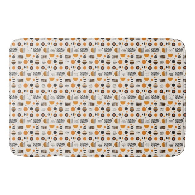 African Abstrakt Geometry Bath Mat Badematte (Vorderseite)