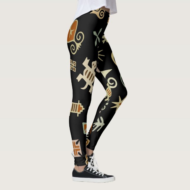 African Adinkra Leggings (Rechts)