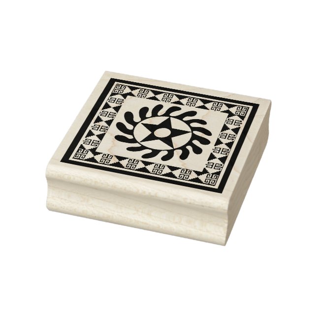African Adinkra New Beginning Design Briefmarke Gummistempel (Stempel)