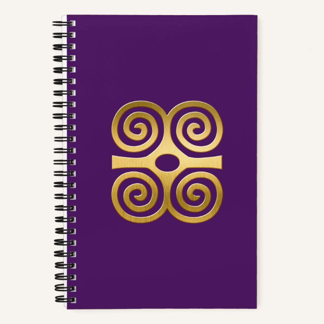 African Adinkra Notebook Notizbuch (Vorderseite)