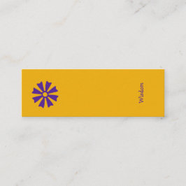 African Adinkra (Wisdom) Lesezeichen Mini Visitenkarte