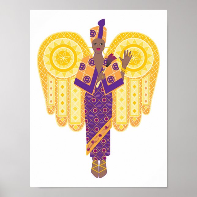 African American Angel Poster (Vorne)