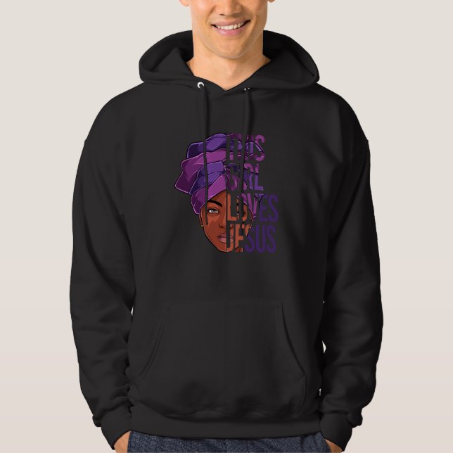 African American Apparel Jesus Christian Black Wom Hoodie (Vorderseite)