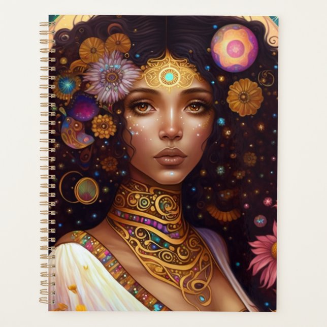 African American Black Goddess Queen Imaginaire Ar (Devant)