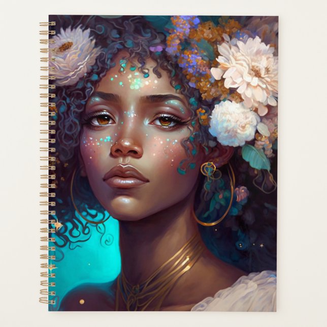 African American Black Goddess Queen Imaginaire Ar (Devant)