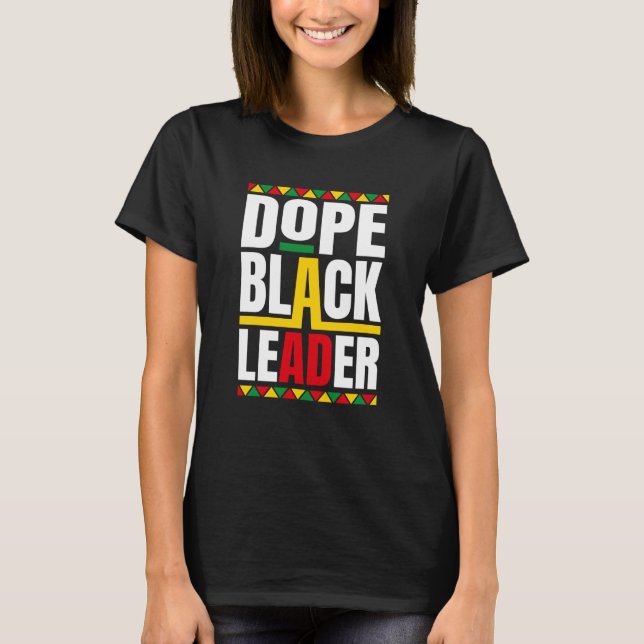 African American Black History Month Black Leaders T-Shirt (Vorderseite)