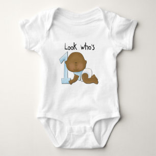African American Boy 1st Birthday Tshirts and Gift