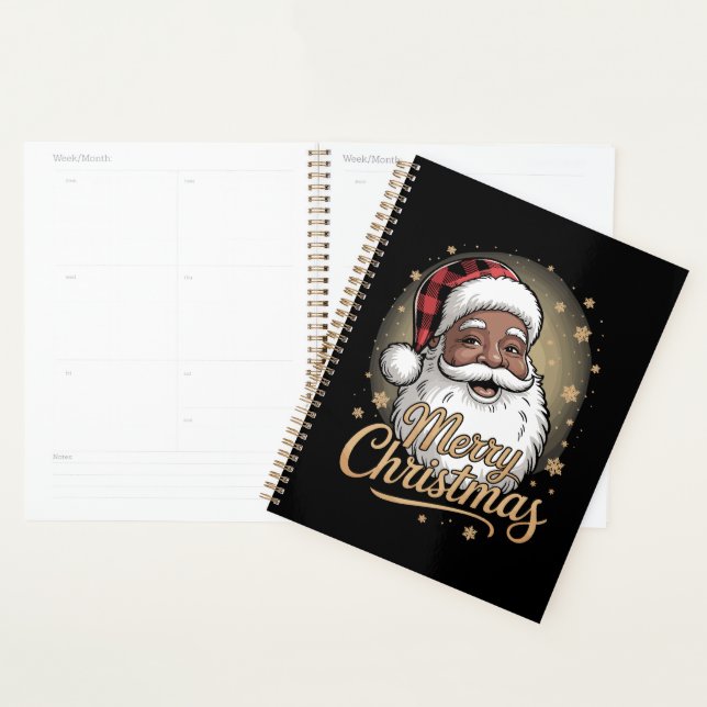 African American Christmas Pajamas Santa Claus  Planer (Anzeige)