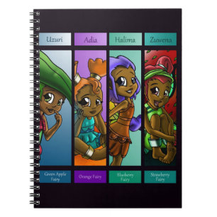 African American Fairies Notizblock