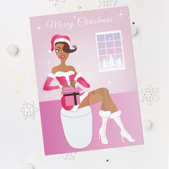 African American Modern Holiday Christmas Card Einladung (Von Creator hochgeladen)