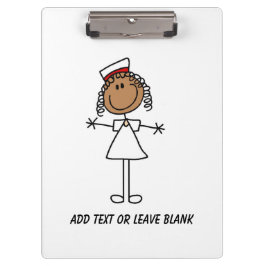 African American Nurse Clipboard Klemmbrett
