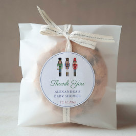 African American Nutcracker Baby Shooter - Danke Runder Aufkleber