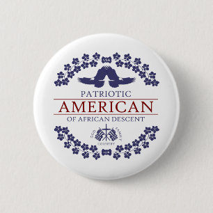 African American PATRIOT Button