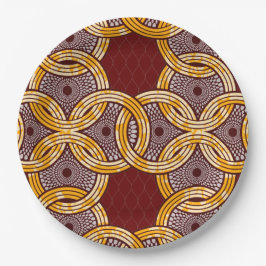 African Ankara Kitenge Gold Paper Teller