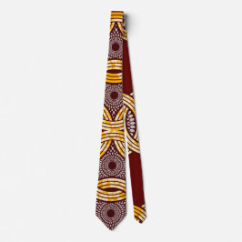 African Ankara Kitenge Gold Trauzeuge Krawatte