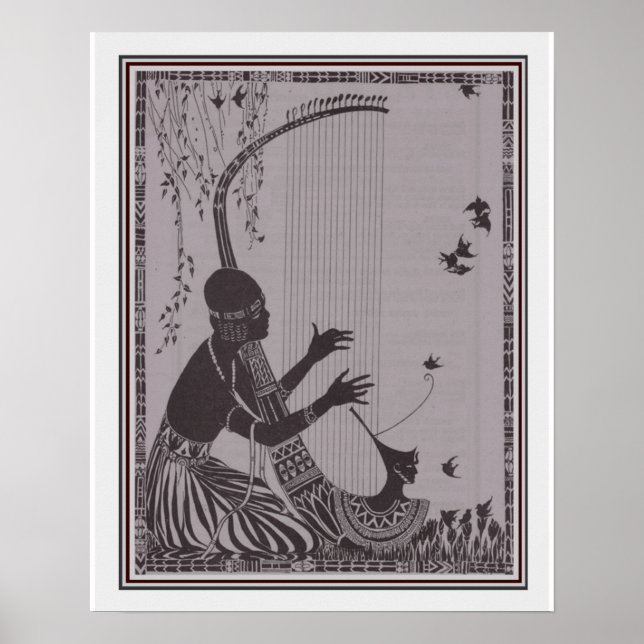 African Art Deco Print 16x20 ca. 1927 Poster (Vorne)
