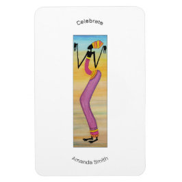 African Art Niedlich und stilvoll Girl Birthdyay Magnet