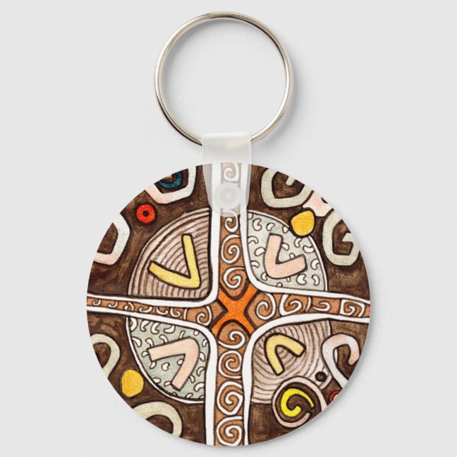 African Art Schlüsselanhänger (Vorderseite)