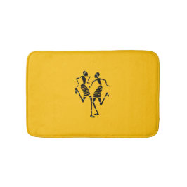 African Art Silhouette Dancers Badematte