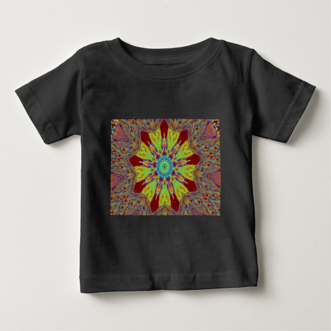 African Asian European Ethnic Pattern Baby T-shirt (Vorderseite)