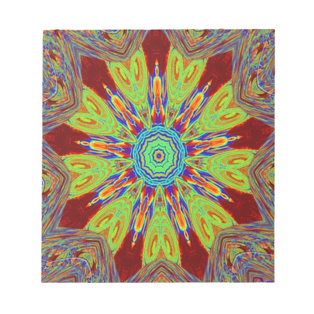 African Asian European Ethnic Pattern Notizblock (Vorderseite)