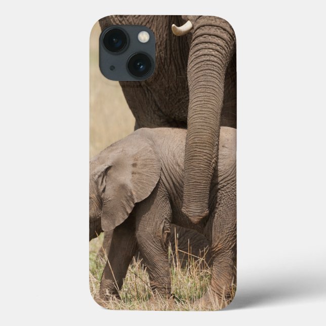 African Baby Elephant mit Mutter Case-Mate iPhone Hülle (Rückseite)