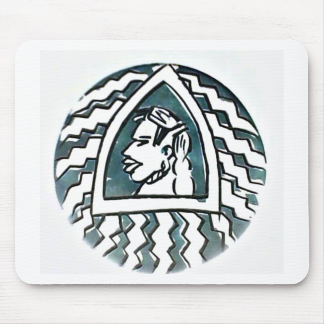 African Beauty Bongo Maasai Portrait Mousepad (Vorne)