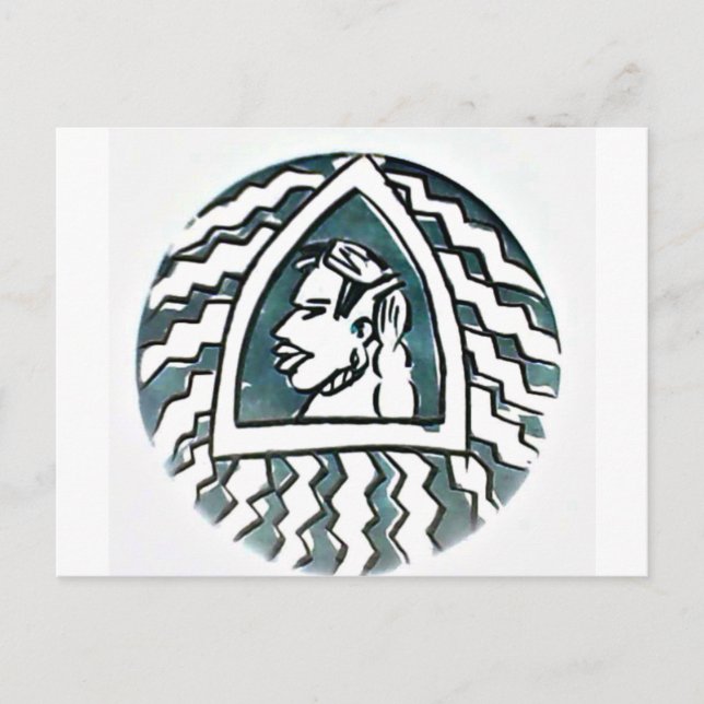 African Beauty Bongo Maasai Portrait Postkarte (Vorderseite)